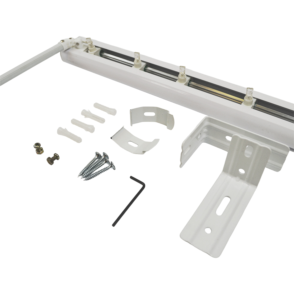 Caecus 240cm Rod-Operated Aluminium Vertical Blind Header Rail Image