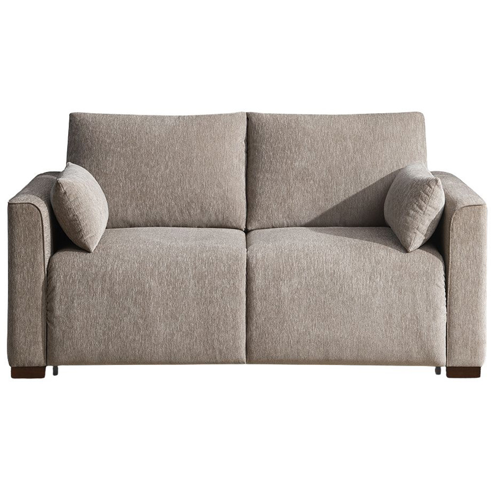 Rockaway 2 Seater Stone Full Foam Sofa Bed Image 2