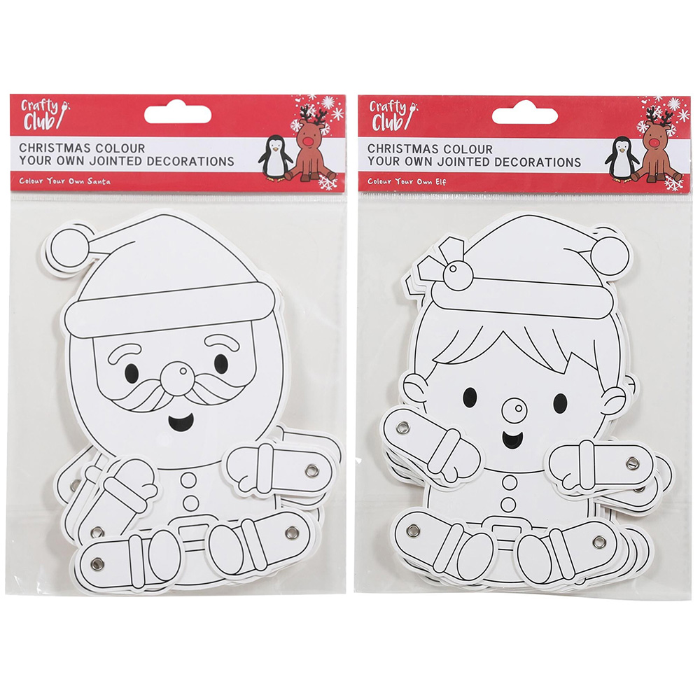 Single Crafty Club Colour Your Own Decoration Kit in Assorted styles Image 1