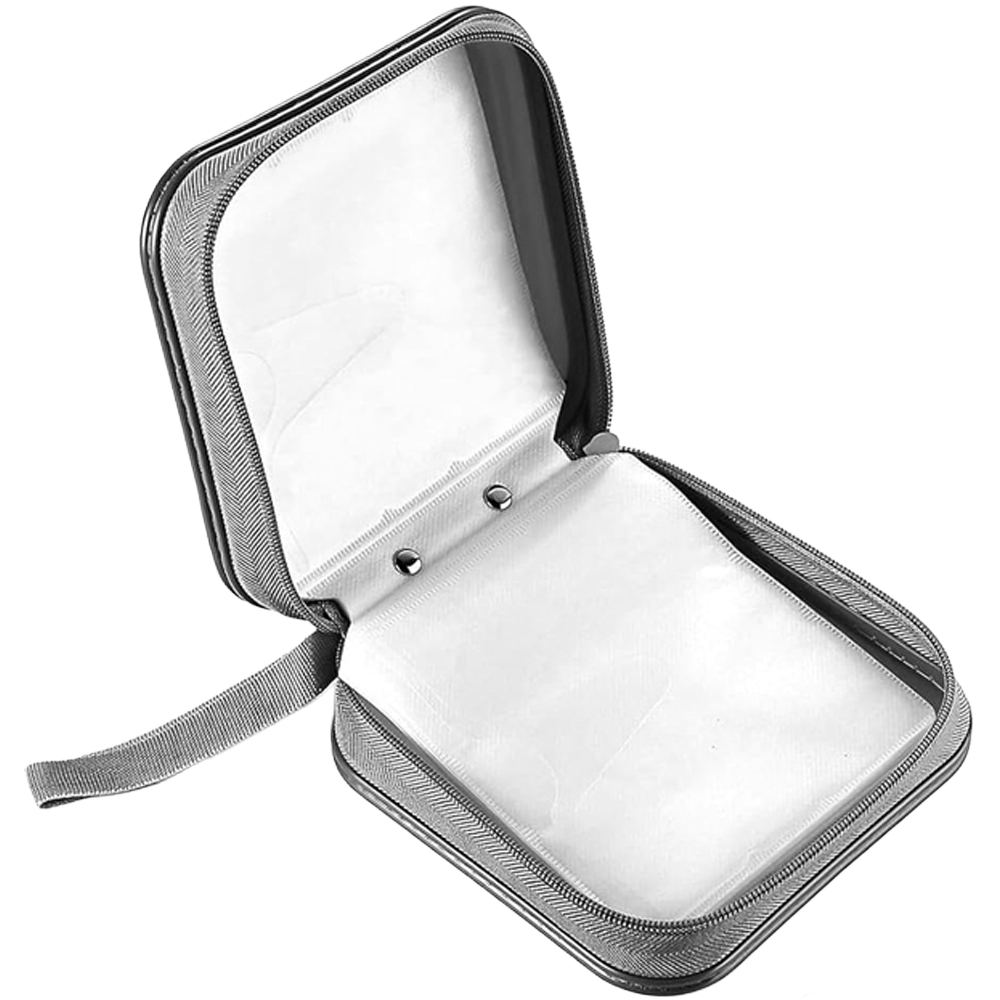 ATEK 40 Disc Black Portable Zipped CD and DVD Storage Case Image 1