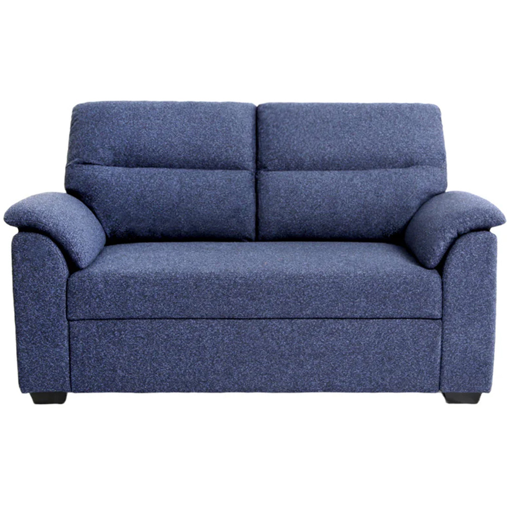 HGD Tivoli 2 Seater Blue Woven Boucle Pull-Out Sofa Bed Image 2