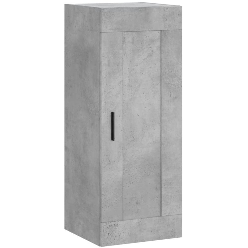 vidaXL Single Door 2 Drawer 2 Shelf Concrete Grey Highboard Image 5