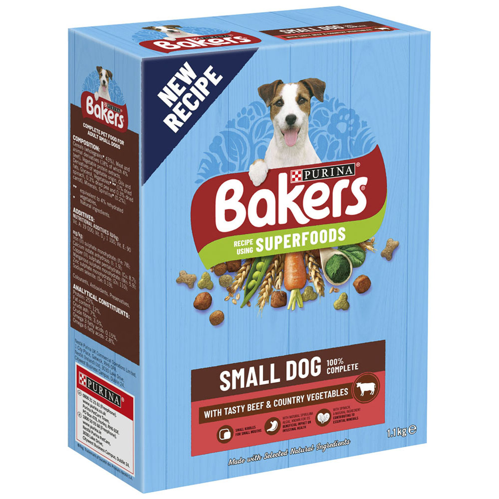 Bakers Beef and Veg Small Dog Food 1.1kg   Image 2