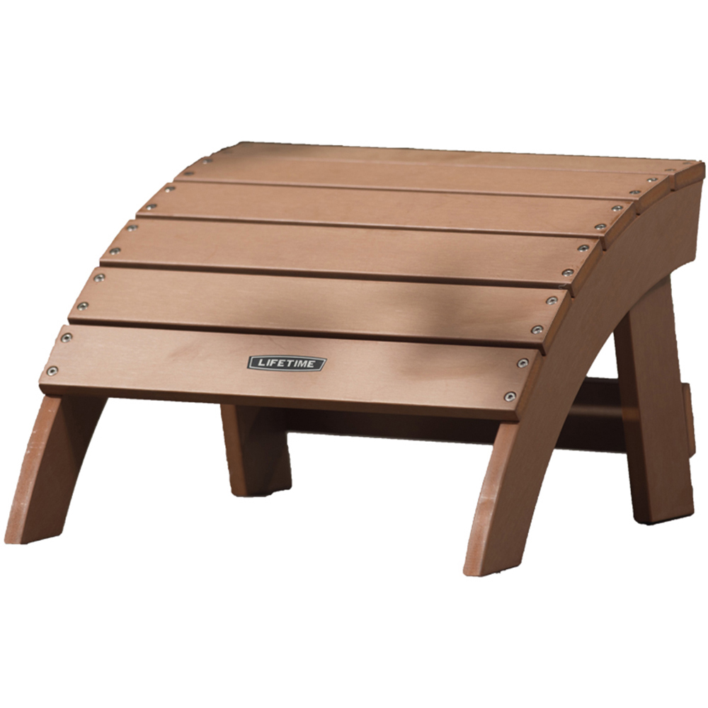Lifetime Products Adirondack Brown Ottoman Image 3