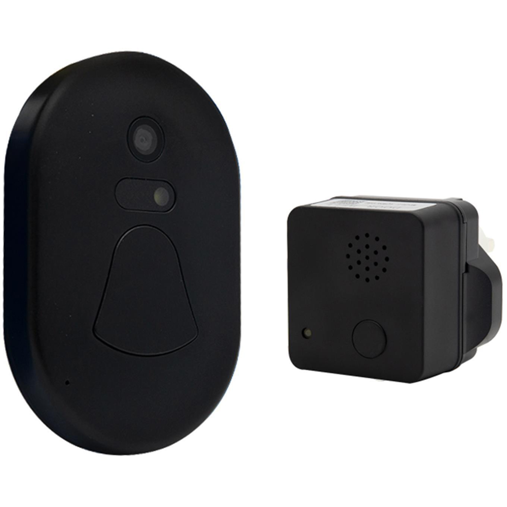 Aquarius Black Wi-Fi Wireless Smart Camera Doorbell Image 7