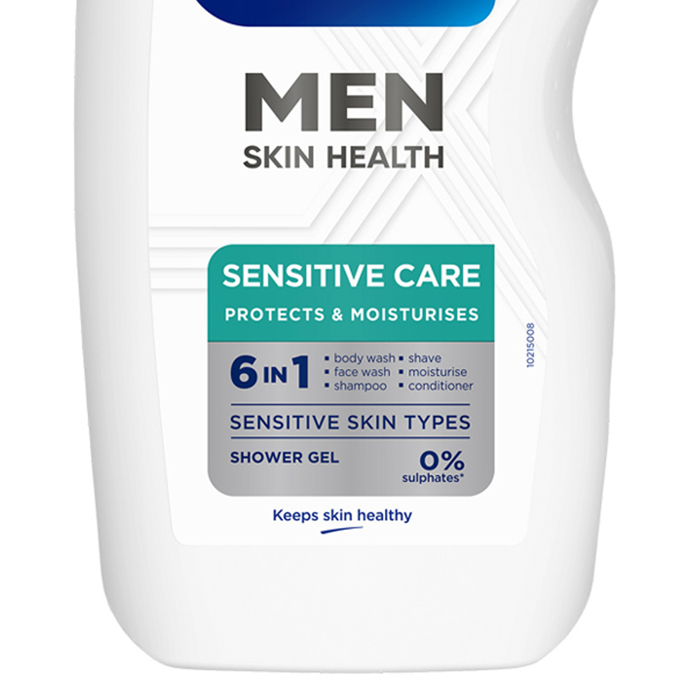 Sanex Men Skin Health Sensitive Care Shower Gel 400ml Image 4