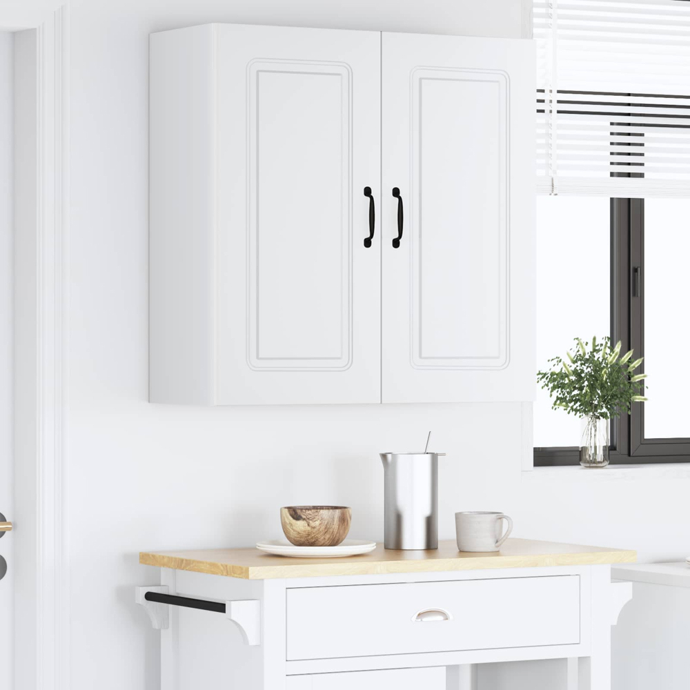 vidaXL Kalmar 2 Door White Wall Kitchen Cabinet Image 9