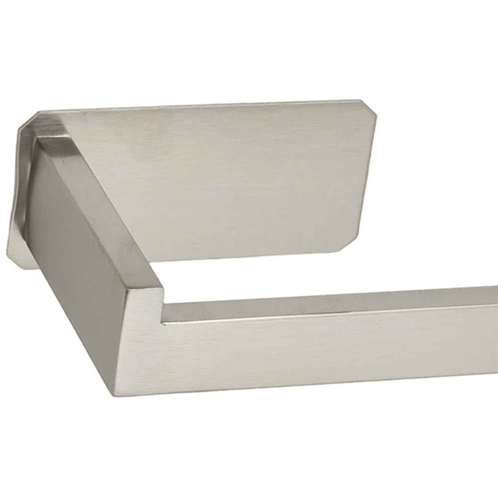 Living and Home 4-Piece Silver Self-Adhesive Stainless Steel Bathroom Hardware Set Image 5
