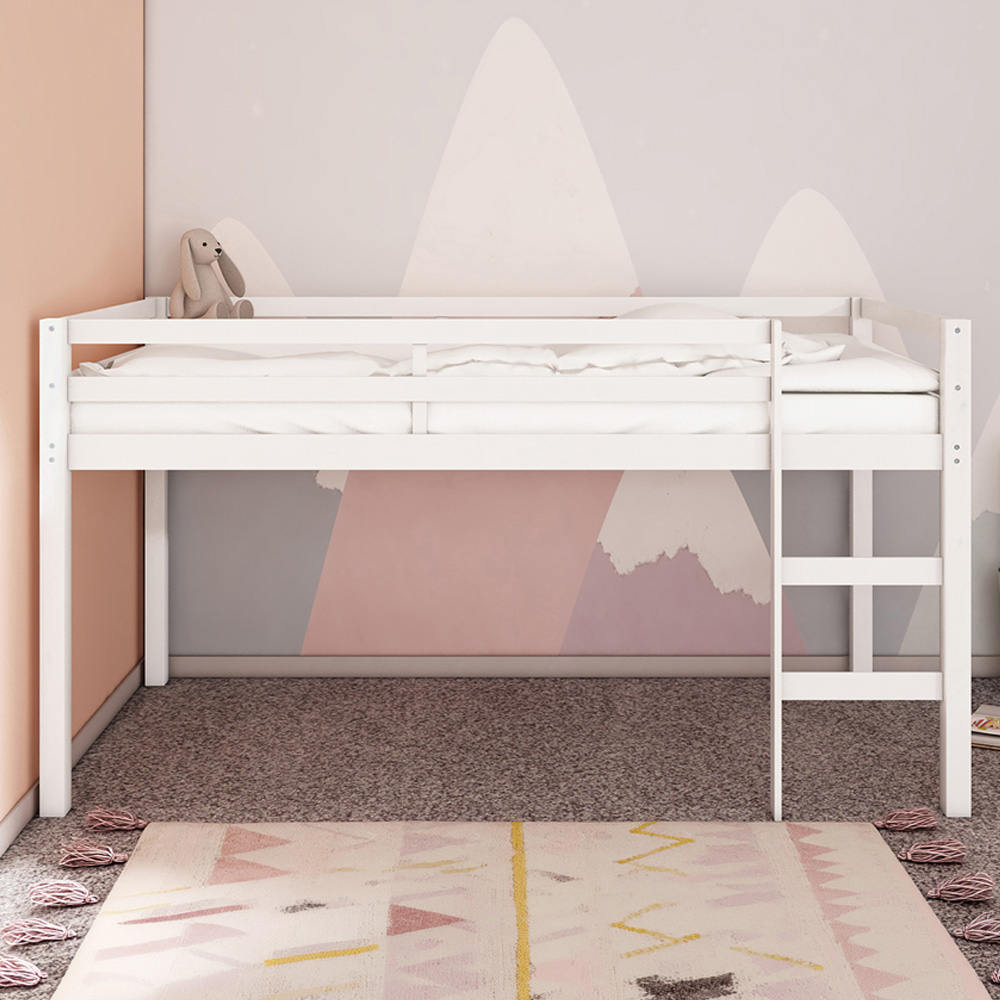 Loft24 Alpi White Midsleeper Bed Image 1