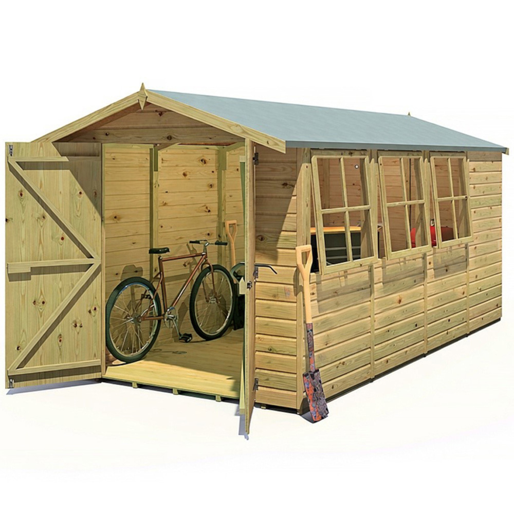 Shire Jersey 7 x 13ft Apex Garden Shed Image 1