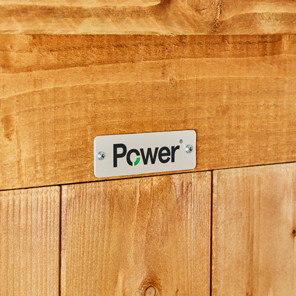 Power 4 x 6ft Overlap Pent Garden Shed Image 3