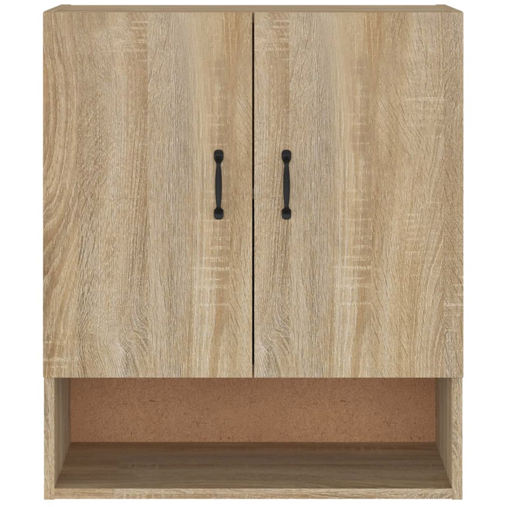 vidaXL 2 Door Single Shelf Sonoma Oak Wall Cabinet Image 5