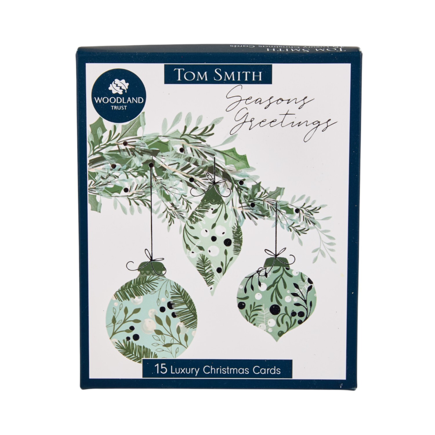 Pack of 15 Traditional Wreath Cards Image 1