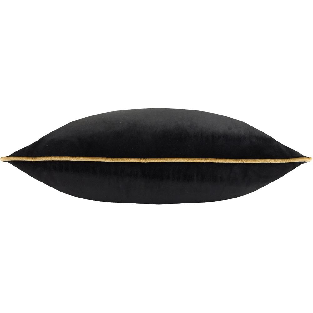 Furn Meridian Black and Gold Velvet Cushion 45 x 45cm Image 3