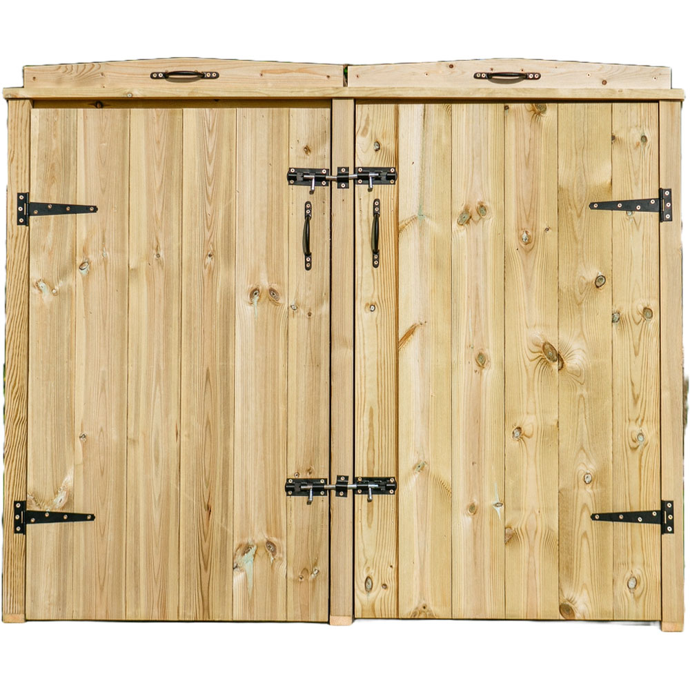 The Garden Village Chatburn 240L Double Wheelie Bin Shed Image 3