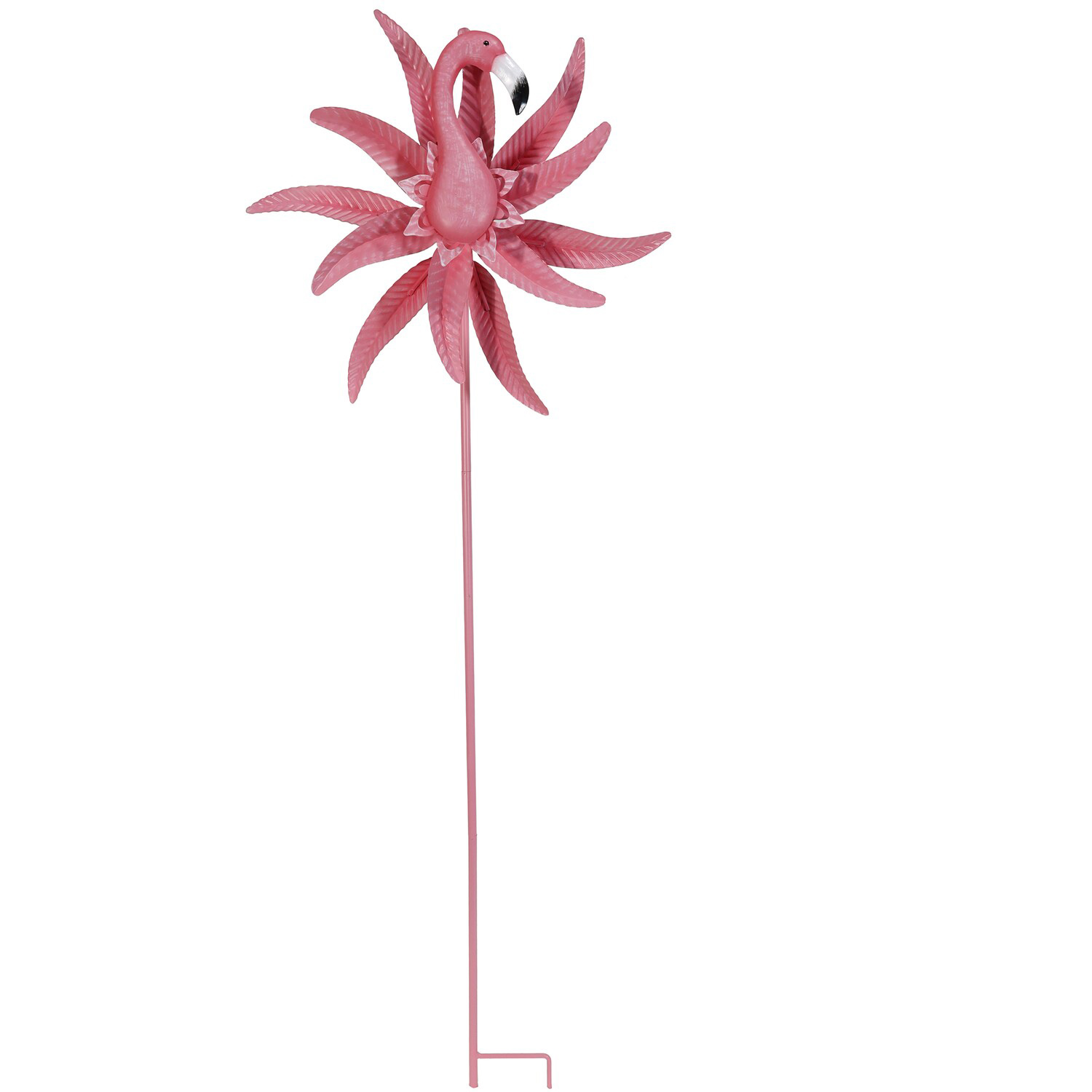 Pink Flamingo Wind Spinner Ornament Image