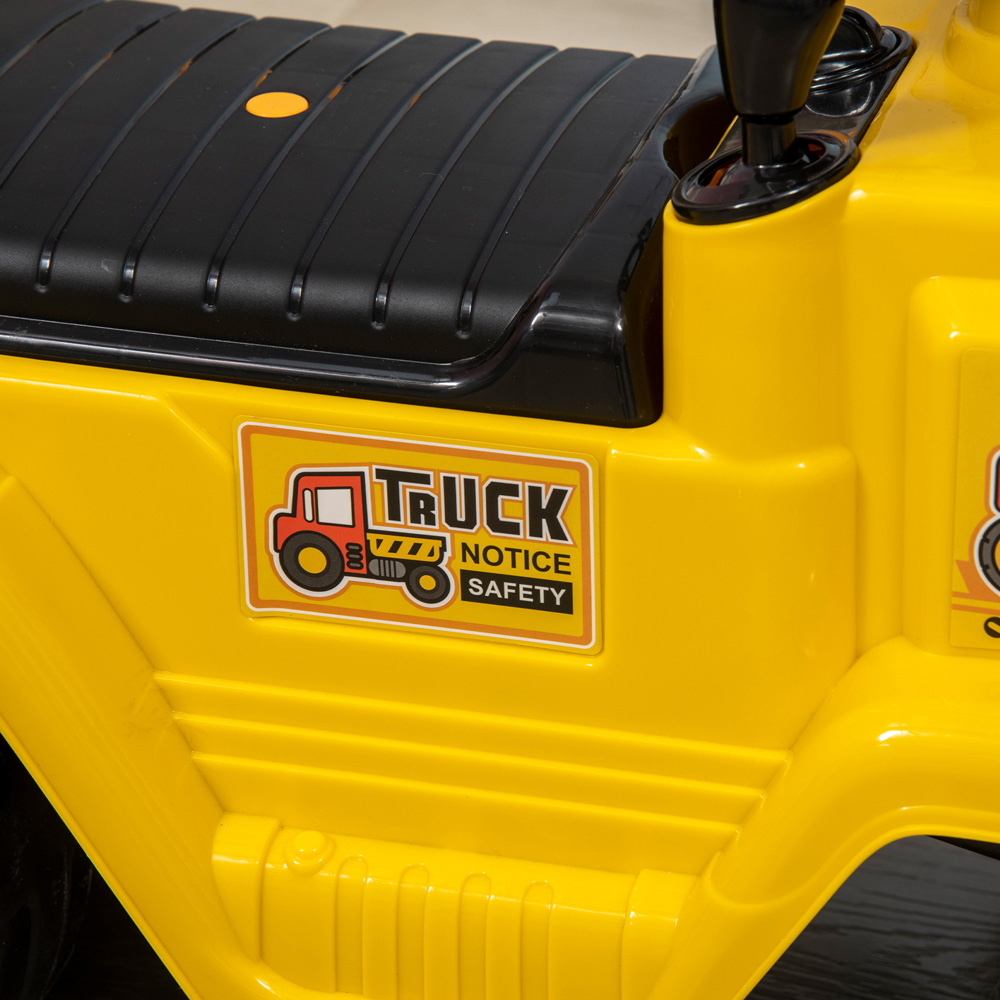 HOMCOM Kids Ride On Excavator with Working Forklift Image 4