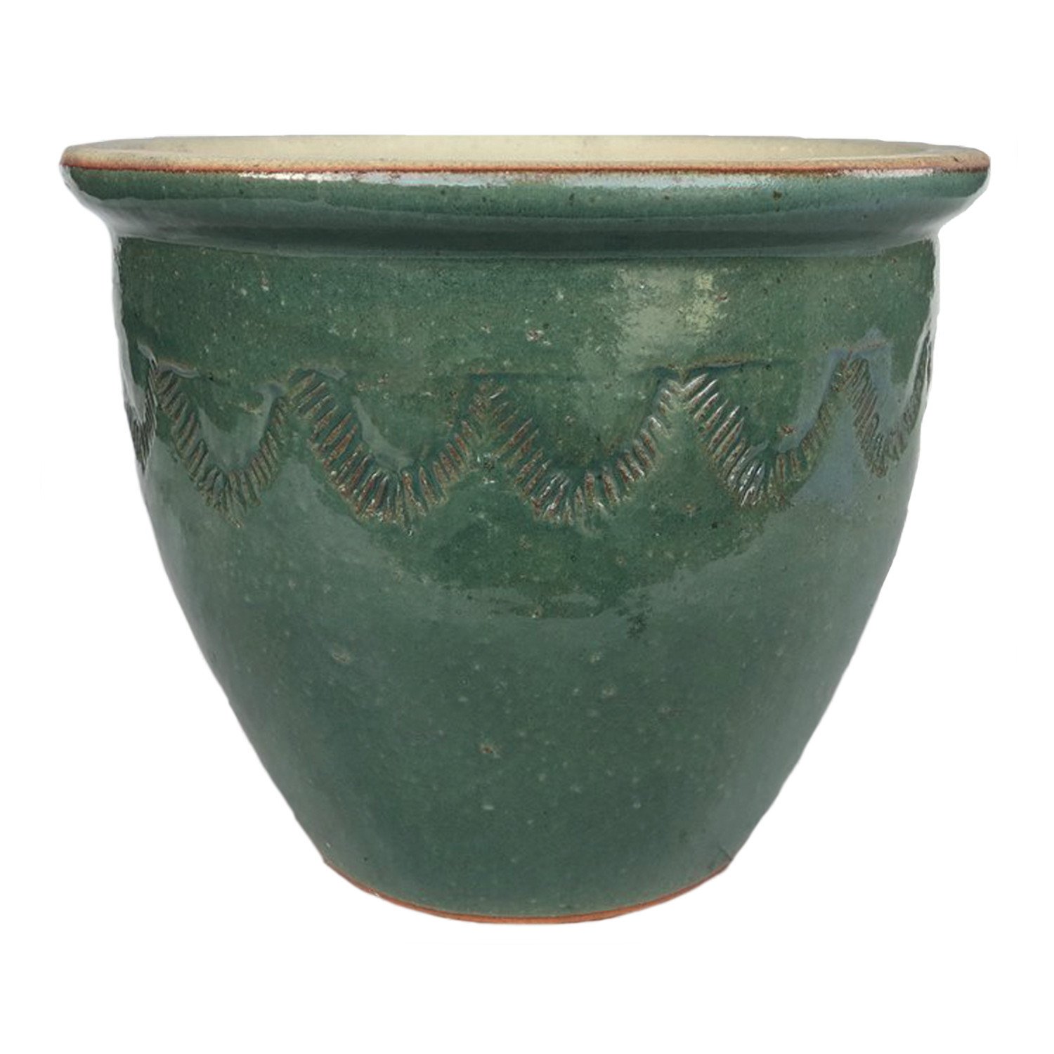 Luxor Collection Pot - Green / 17cm Image 2