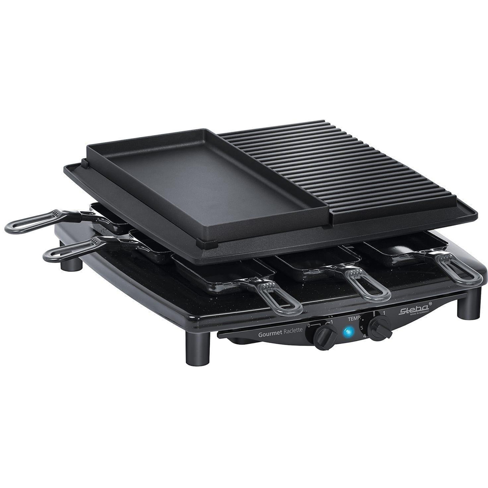 Steba Delux Quality Stone Raclette Grill with Griddle and Plancha Image 1