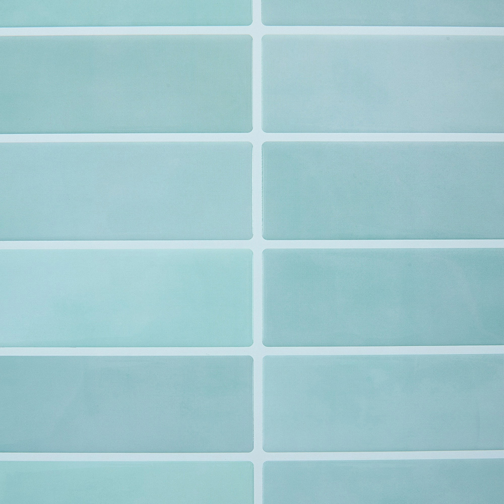 Living and Home Light Cyan Rectangle Self Adhesive Wall Sticker 10 Pack Image 7