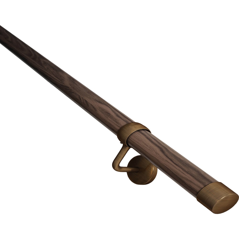 Rothley Ebony Wood Stair Handrail Kit 3.6m Image 2