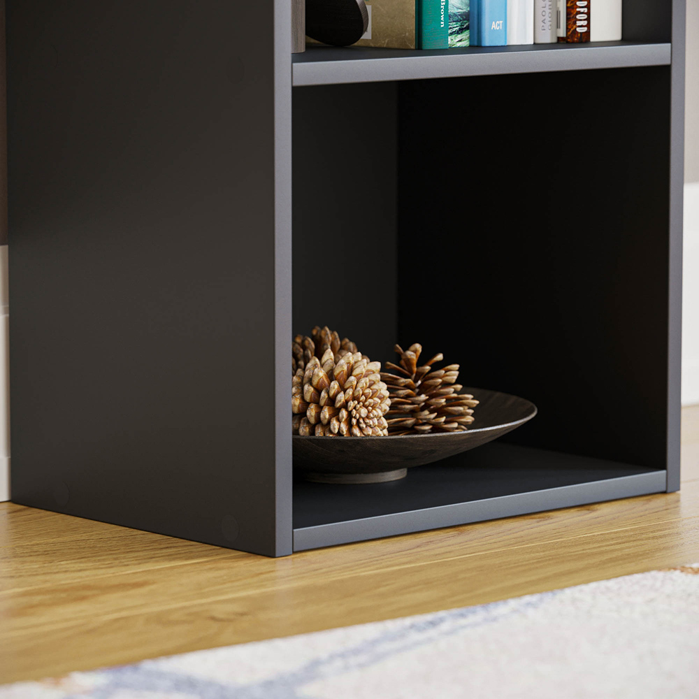 Vida Designs Oxford 5 Shelf Black Bookcase Image 6