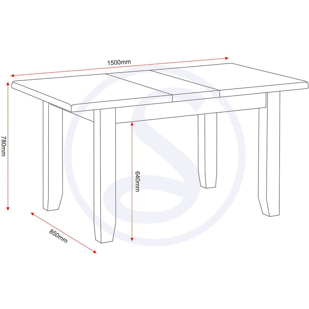 Seconique Windsor 8 Seater 120-150cm Extending Dining Table Natural Oak Image 9
