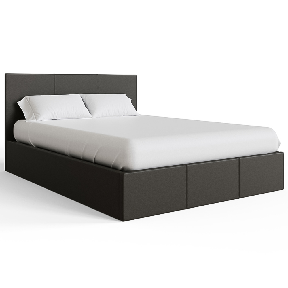 GFW King Grey Side Lift Ottoman Bed Image 3