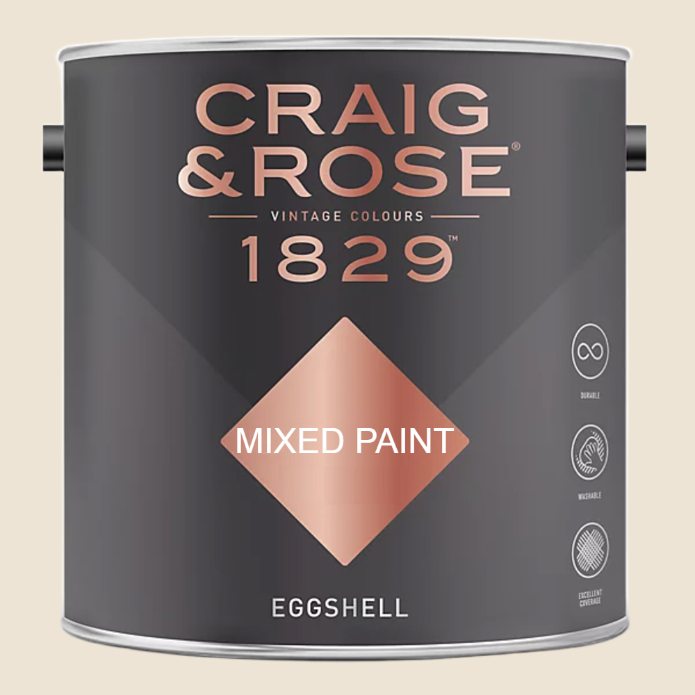 Craig & Rose 1829 Vintage Walls Wood and Metal Isabelline Eggshell Paint 2.5L Image 2