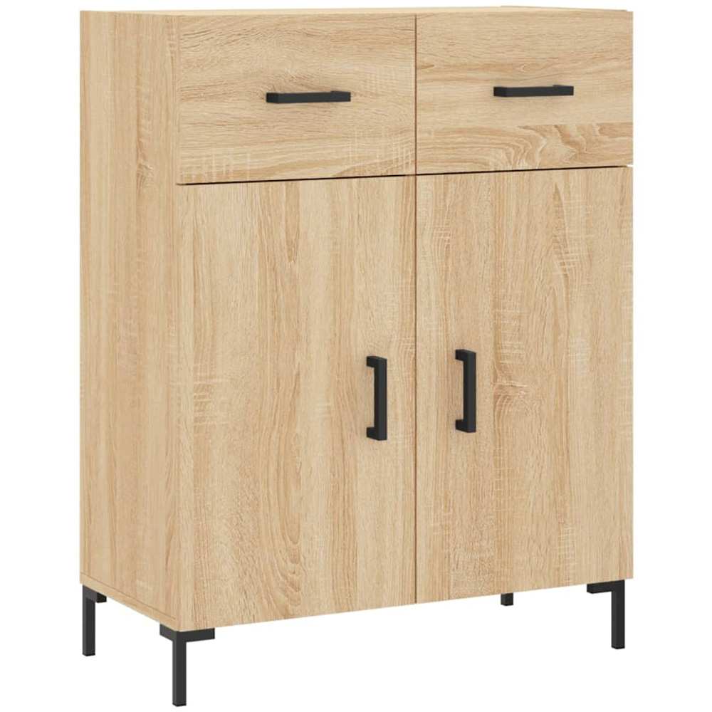 vidaXL 4 Door 2 Drawer Sonoma Oak Highboard Image 7
