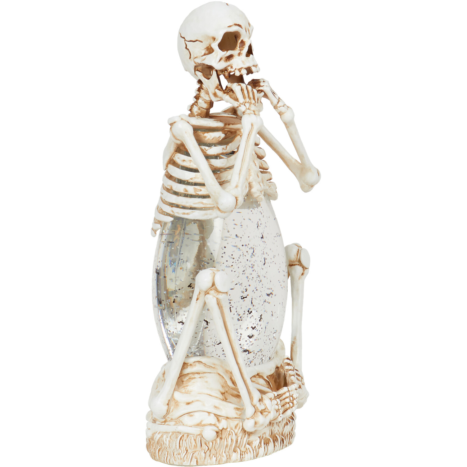 LED Spinning Skeleton Decoration - White Image 2