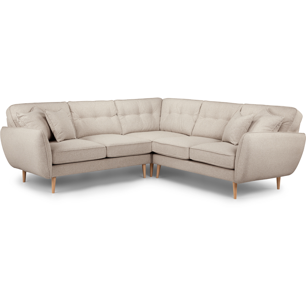 Opry Faro 4 Seater Button Back Beige Left Hand Corner Sofa Image 2