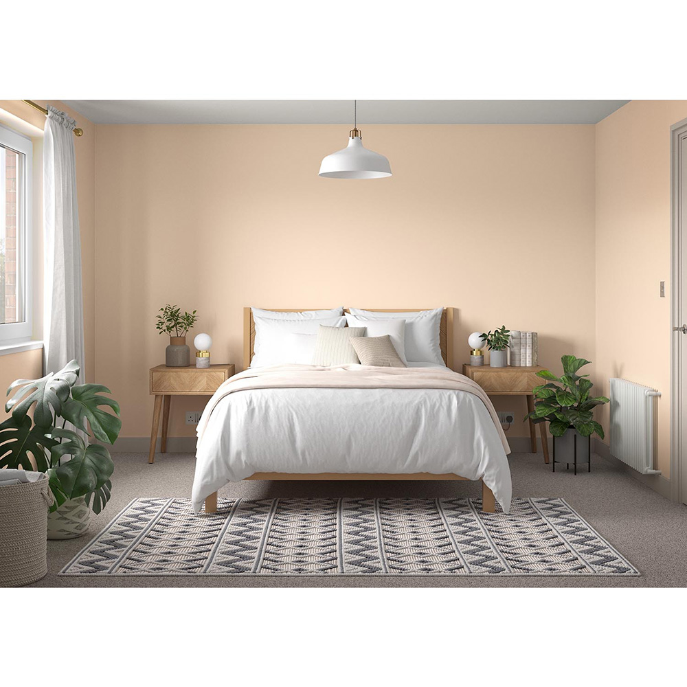 Dulux Walls & Ceilings Soft Peach Silk Emulsion Paint 2.5L Image 4
