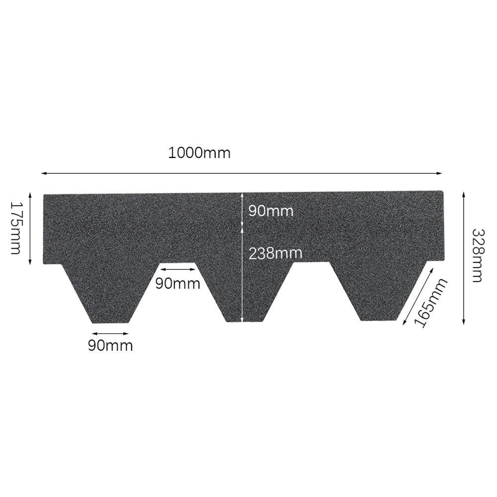 Living And Home 18Pcs SelfAdhesive Asphalt Shingles Bitumen Roofing