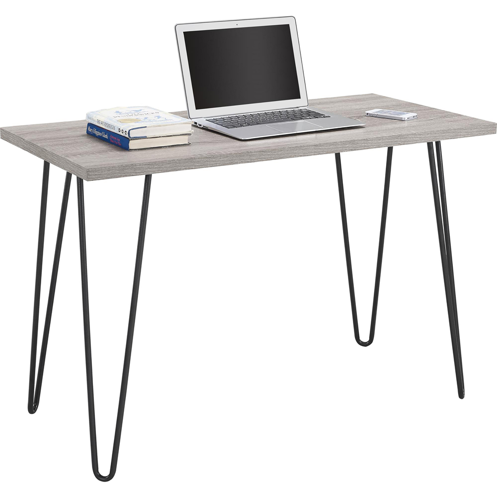 Dorel Owen Grey Oak Retro Laptop Desk Image 4