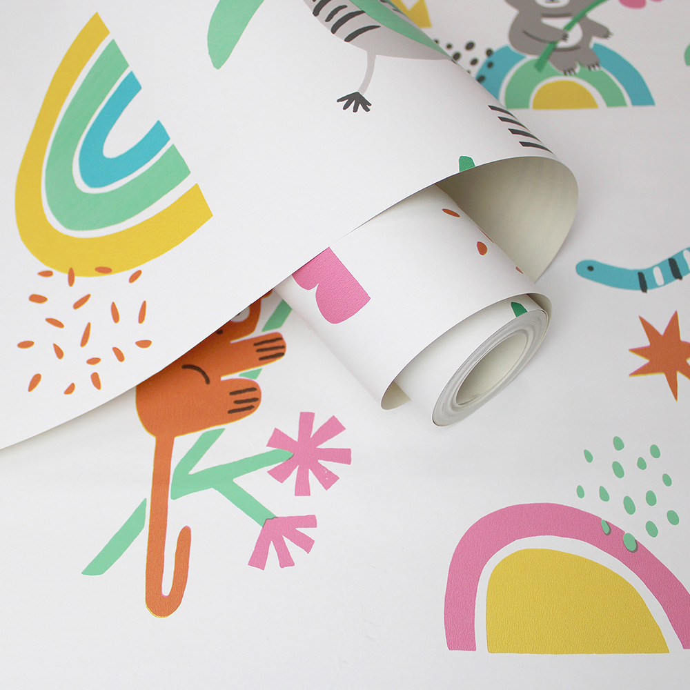 Holden Decor Abstract Animals Multicolour Wallpaper Image 2