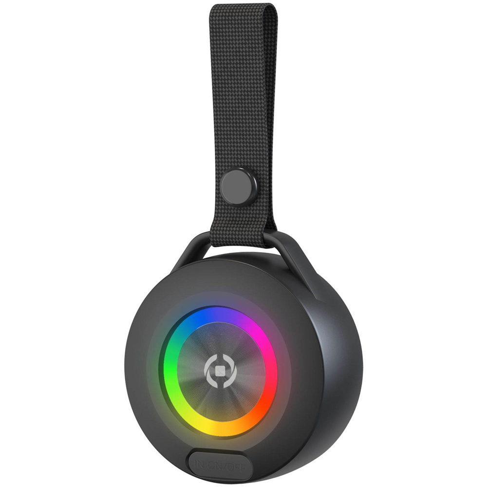 Celly Lightbeat Black Wireless Speaker with RGB Light Image 1