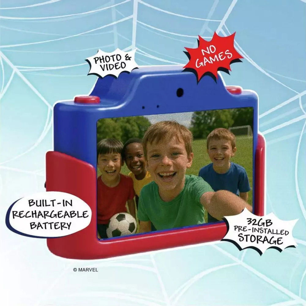 Kiimento Spider-Man Kids Digital Camera and Video Camcorder with Touchscreen Image 2
