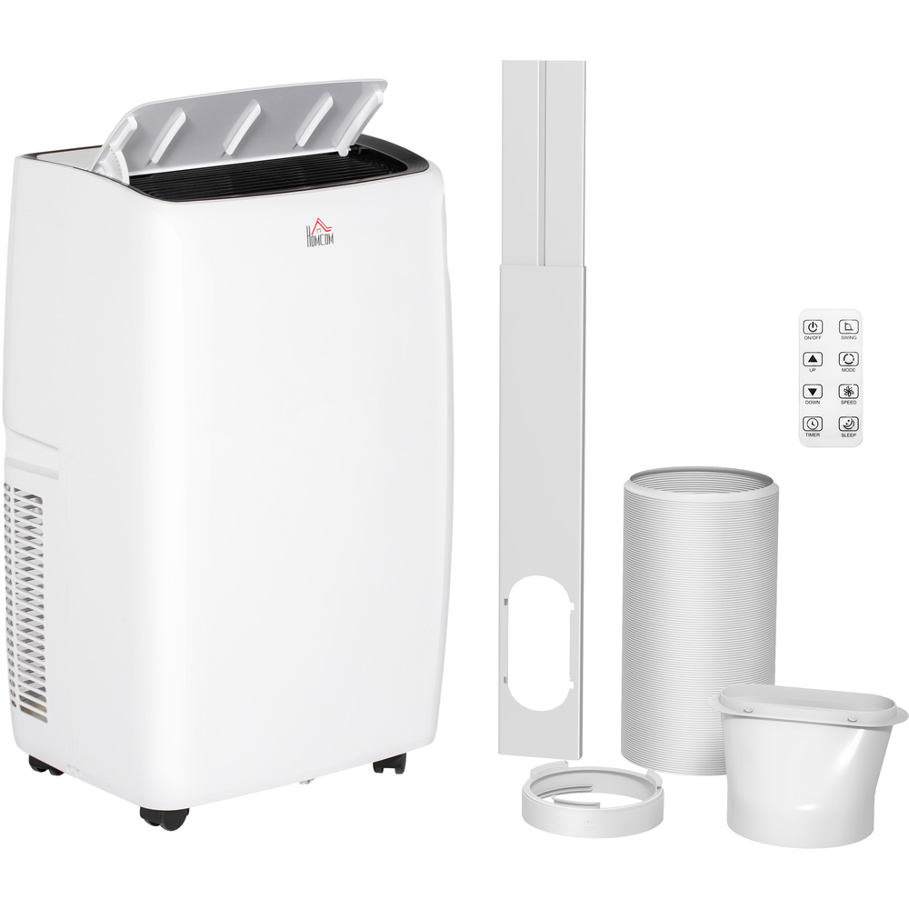 HOMCOM White 12000BTU Mobile Air Conditioner with Timer Image 3