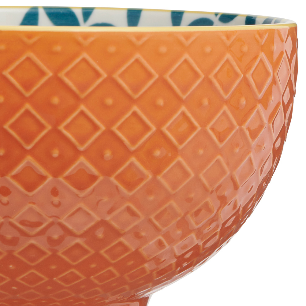 wilko Mezze Orange Cereal Bowl Image 3