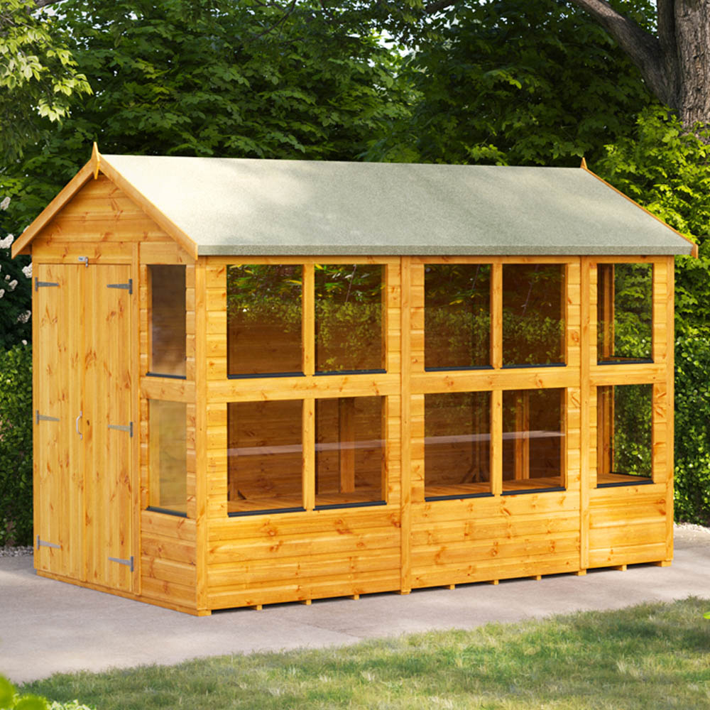 Power Sheds 10 x 6ft Double Door Apex Potting Shed Image 2