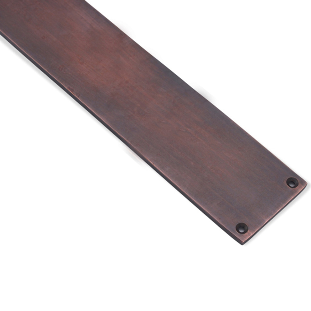 Spira Brass Victorian Plain Square Aged Bronze Finger Plush Plate 300mm Image 4
