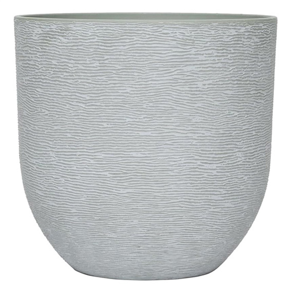 Garden Gear Light Grey and Ivory Stone Effect Planter 26cm 2 Pack Image 2