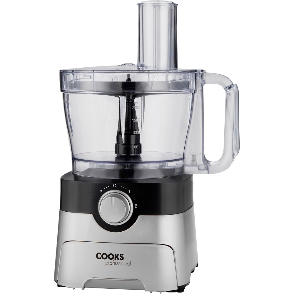 Cooks Professional G3485 Black and Silver 1000W Food Processor Image 1