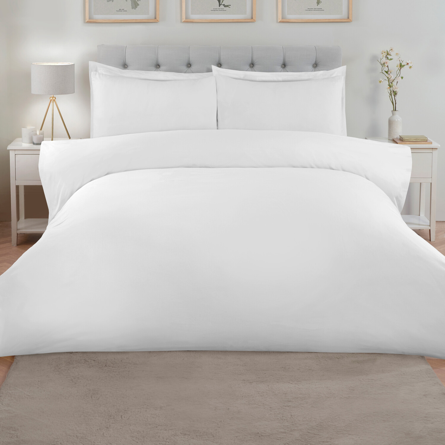 Emilia Jacquard Duvet Set White King Image 2