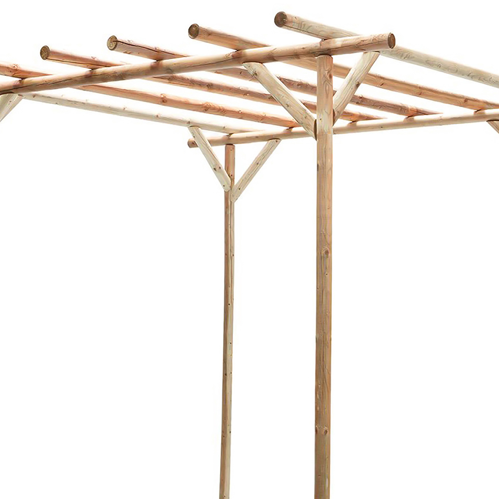 Shire Rustic Rose 2.5 x 2.4m Pressure Treated Pergola Image 3