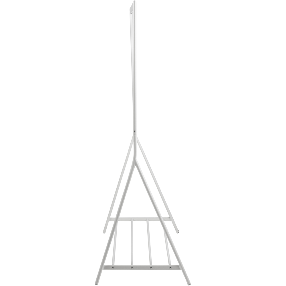 Florence Brent Single Shelf White Clothes Rack Image 4