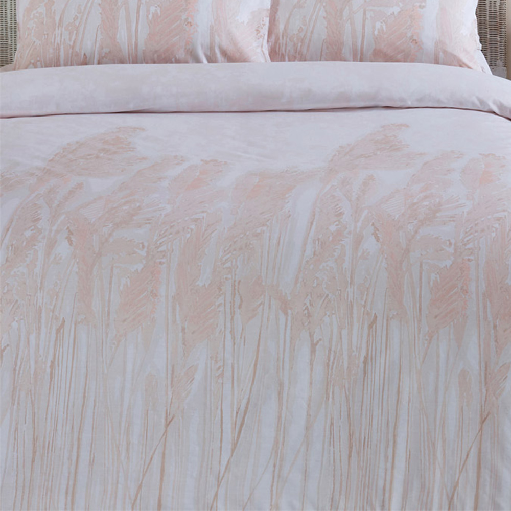 Yard Pampas King Size Blush Washed Cotton Duvet Cover Set Image 3