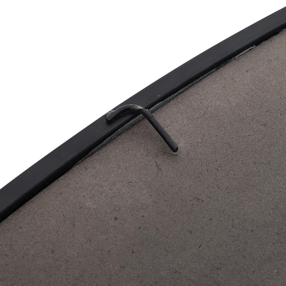 Living and Home Black Arched Wall Mirror with Metal Frame Image 6