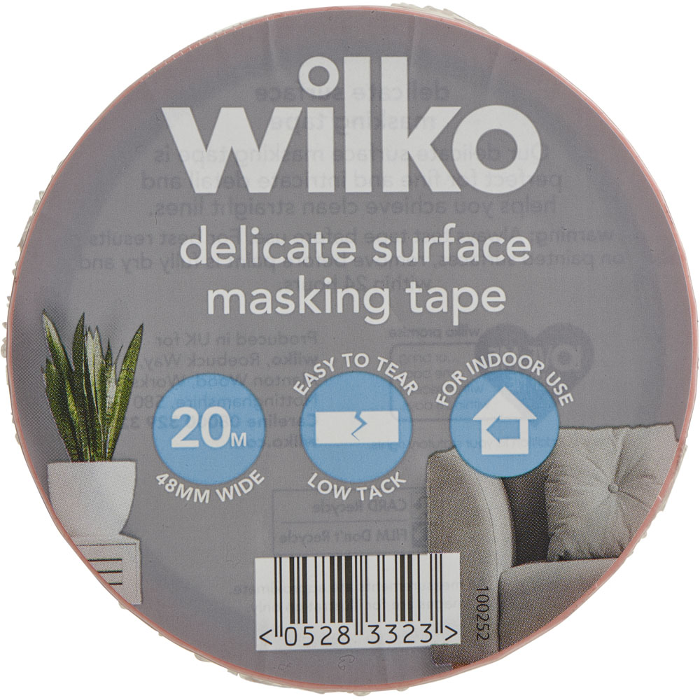 Wilko Low Tack Fine Line Masking Tape 48mm x 20m Image 3